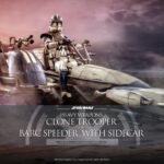 Hot Toys - Heavy Weapons Clone Trooper and BARC Speeder with Sidecar Sixth Scale Figure Set