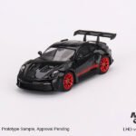 MINI GT: 1/64 Porsche 911 (992) GT3 RS Black with Pyro Red