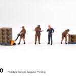 MINI GT: 1/64 Figurine: UPS Driver and workers