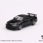 Mini GT 1/64 Nissan Skyline GT-R (R34) V-Spec Black Pearl