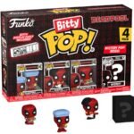 Funko Bitty Pop! - Deadpool Mini Koleksiyon Oyuncakları (4lü Paket) - Bathtime Deadpool & Özel Figürler