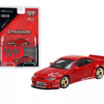 Mini GT 1/64 MiJo Exclusives Nissan Silvia S15 Rocket Bunny Kırmızı (Red) RHD (Right-Hand Drive)