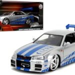 Jada Toys 1/24 Fast & Furious: Nissan Skyline GT-R (R34) Mavi (Blue)