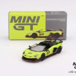 Mini Gt Lamborghini Aventador SVJ 63 Roadster Verde Shock No:887