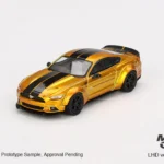 Mini GT LBWORKS Ford Mustang LB Gold 1:64 Ölçek | Liberty Walk Tasarımı