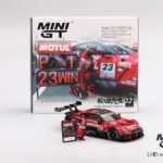 Mini GT 1/64 Nissan GT-R NISMO #23 MOTUL AUTECH GT-R – 2021 SUPER GT Series Suzuka Kazananı + Tsugio Matsuda Figürü