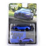 Mini GT 1/64 BMW M4 Competition (G82) – Portimao Blue – Blister Paket – Diecast Model Araba