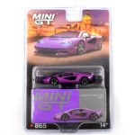 Mini GT 1/64 Lamborghini Countach LPI 800-4 – Viola 30th – Blister Paket – Diecast Model Araba
