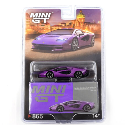 Mini GT 1/64 Lamborghini Countach LPI 800-4 – Viola 30th – Blister Paket – Diecast Model Araba