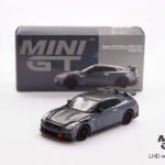 Mini GT 1/64 Nissan GT-R NISMO 2024 – Stealth Gray – Diecast Model Araba