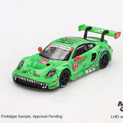 Mini GT 1/64 Porsche 911 GT3 R AO Racing – 2024 IMSA Daytona 24H GTD Pro (2nd Place) – Diecast Model Araba