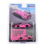 Mini GT 1/64 Porsche 911 GT3 R AO Racing – 2023 IMSA VIRginia Roxy – Blister Paket – Diecast Model Araba