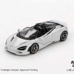 Mini GT 1/64 McLaren 750S Spider Cirrus Grey – Diecast Model Araba