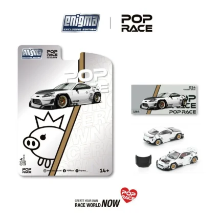 [Preorder] POPRACE 1:64 PANDEM GR86 - CRYSTAL WHITE PEARL PRE0014