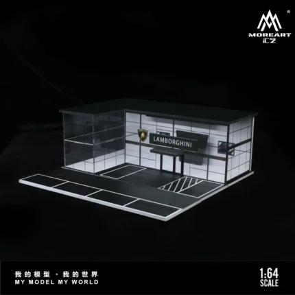 MoreArt 1:64 TWO-LAYER ASSEMBLY SHOWROOM LAMBORGHINI SHOP MO936013