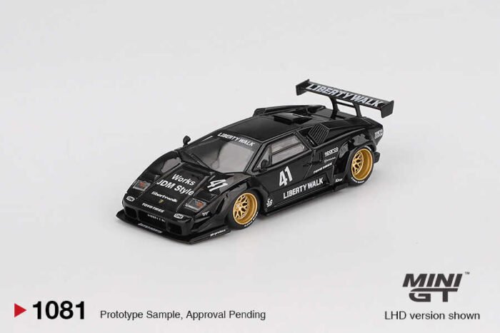 Mini GT 1:64 Lamborghini Countach LB-WORKS Black - Luna Toyverse