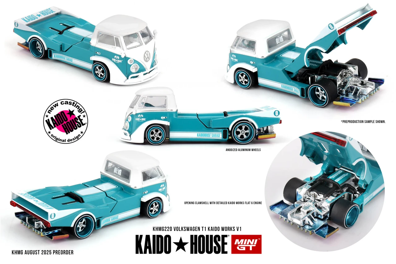 1754293218348_6929856522283616__46619 Mini GT 1/64 Volkswagen T1 KAIDO WORKS V1 - Görsel 1