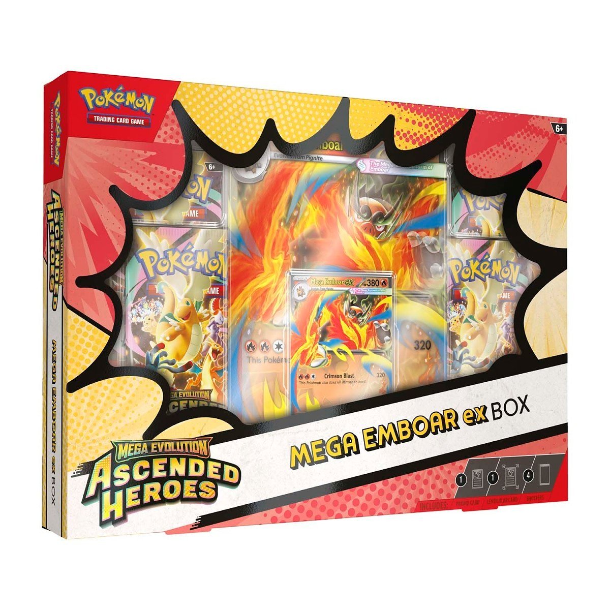 P11436_10-10313-128_01 Pokémon TCG: Mega Evolution-Ascended Heroes Mega Emboar ex Box - Görsel 1