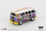Mini GT 1/64 Volkswagen T1 Microbus Mizu Design - Görsel 3