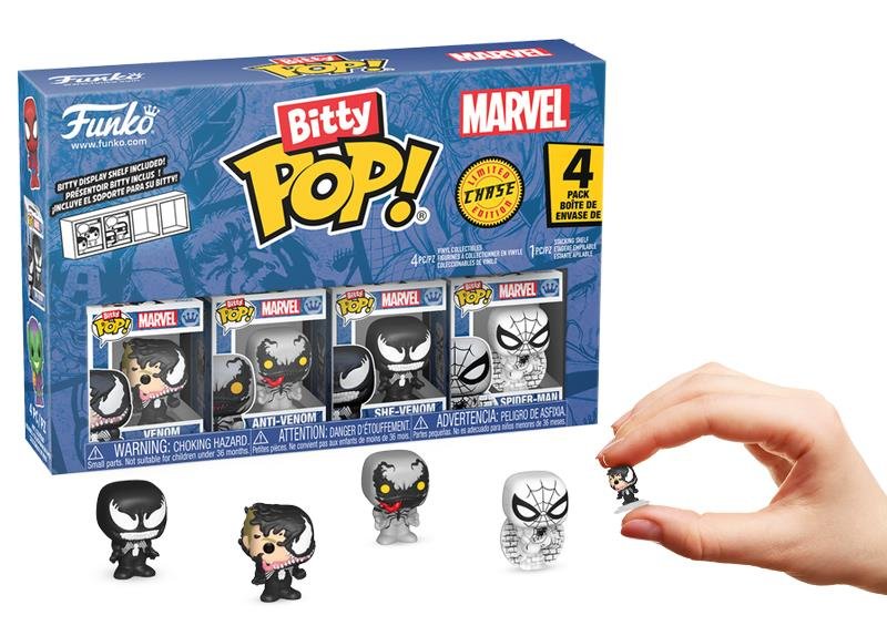 funko-bitty-pop-4-pack-spider-6978_1 Funko Bitty POP! 4-Pack Spider-Man - Venom, Anti-Venom, She-Venom, Spider-Man - Görsel 1