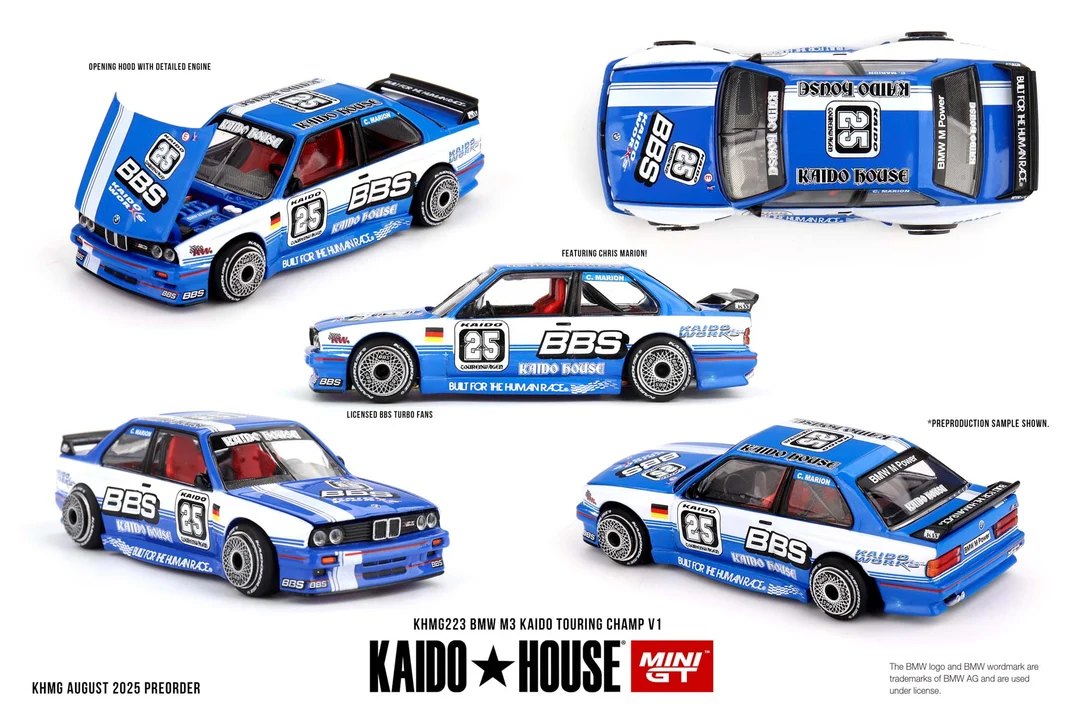 image_4e2684bb-ff09-49ef-9afe-a091f22065e1 Kaido House x Mini GT 1:64 BMW M3 Kaido Touring Champ V1 KHMG223 - Görsel 1