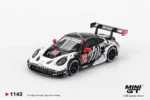 Mini GT 1/64 Porsche 911 GT3 R AO Racing Skeleton 2025 IMSA Petit Le Mans #77 MGT01143