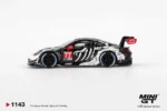 Mini GT 1/64 Porsche 911 GT3 R AO Racing Skeleton 2025 IMSA Petit Le Mans #77 MGT01143 - Görsel 2