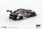 Mini GT 1/64 Porsche 911 GT3 R AO Racing Skeleton 2025 IMSA Petit Le Mans #77 MGT01143 - Görsel 3