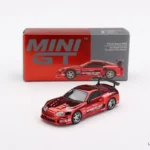 Mini GT 1:64 Toyota Supra A80 Top Secret GT-300 Red Chrome Model Araba MGT01132