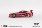 Mini GT 1:64 Toyota Supra A80 Top Secret GT-300 Red Chrome Model Araba MGT01132 - Görsel 3