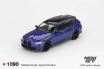 Mini GT BMW M3 Competition Touring Portimao Blue Metallic MGT01090 1:64 Diecast Model Araba - Görsel 2
