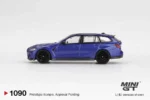 Mini GT BMW M3 Competition Touring Portimao Blue Metallic MGT01090 1:64 Diecast Model Araba - Görsel 3