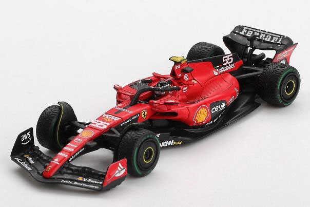 on-satis-mini-gt-164-bbr-ferrari-sf23-164-mini-gt-11629-39-b Mini GT 1/64 BBR Ferrari SF23 #55 C. Sainz 2023 Monaco GP BBRFER64023 - Görsel 1